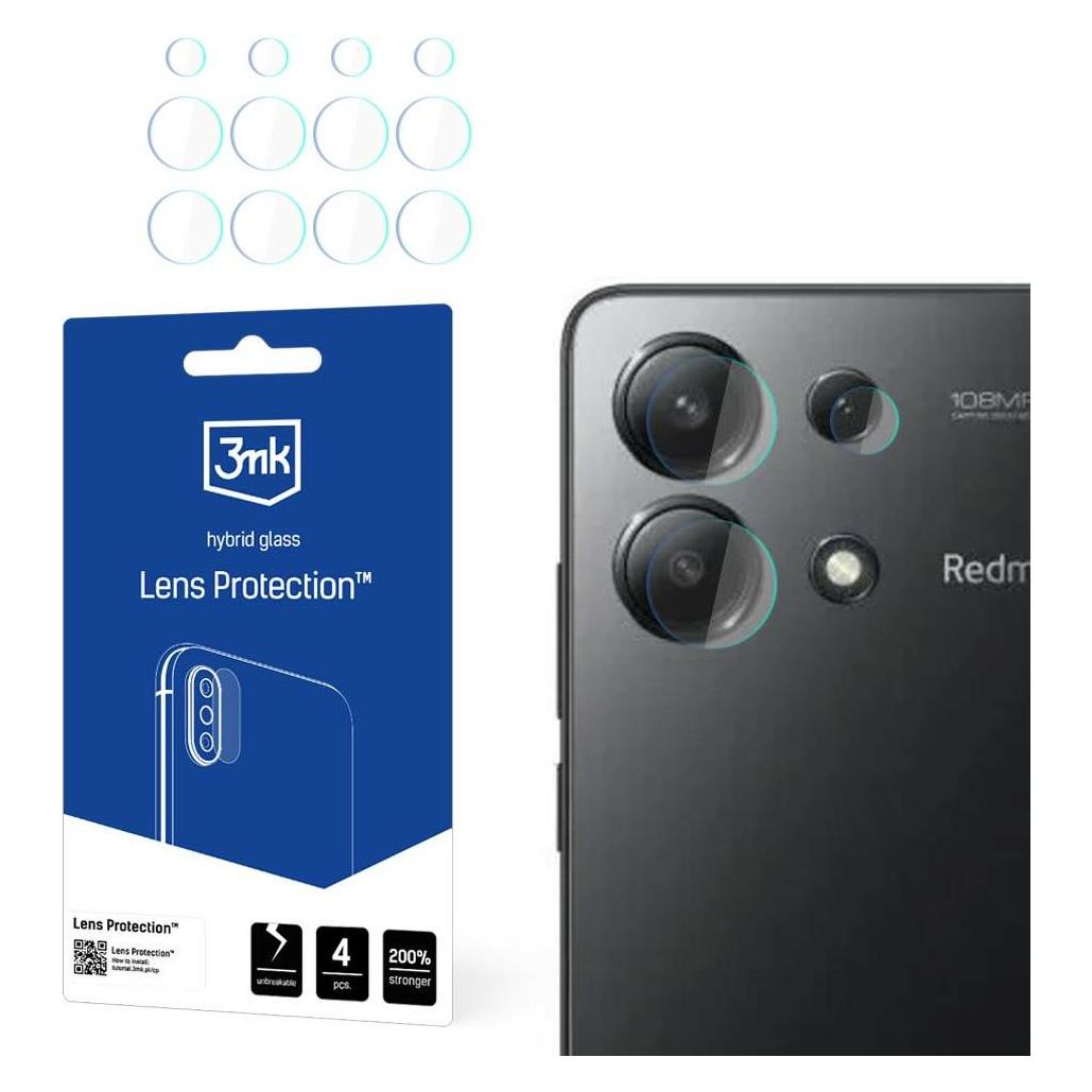 3MK Hybridglas Objektivschutz für Kamera für Redmi Note 13 4G (1 Stk., Xiaomi Redmi Note 13 4G) (5903108555739)