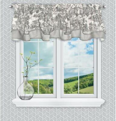 Victoria Park Two Fabric Bradford Valance by Victoria Park in Grey