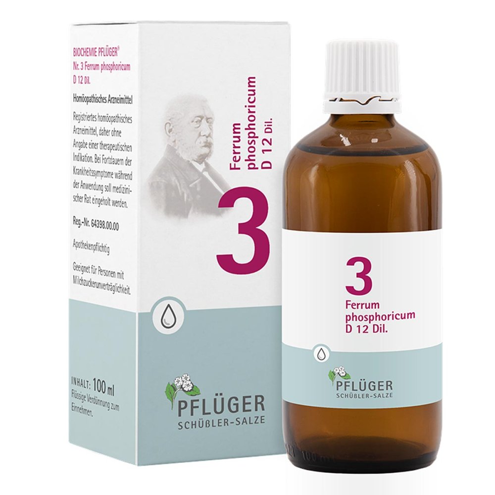 Homöopathisches Laboratorium Alexander Pflüger Gmb Biochemie Pflüger 3 Ferrum phosphoricum D12 Tropfen 06324086