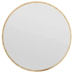 Dmora Spiegel Dlucchin, Spiegel mit Rahmen, Wanddekorationsartikel, Spiegeldekoration, 60x2h60 cm, Eiche