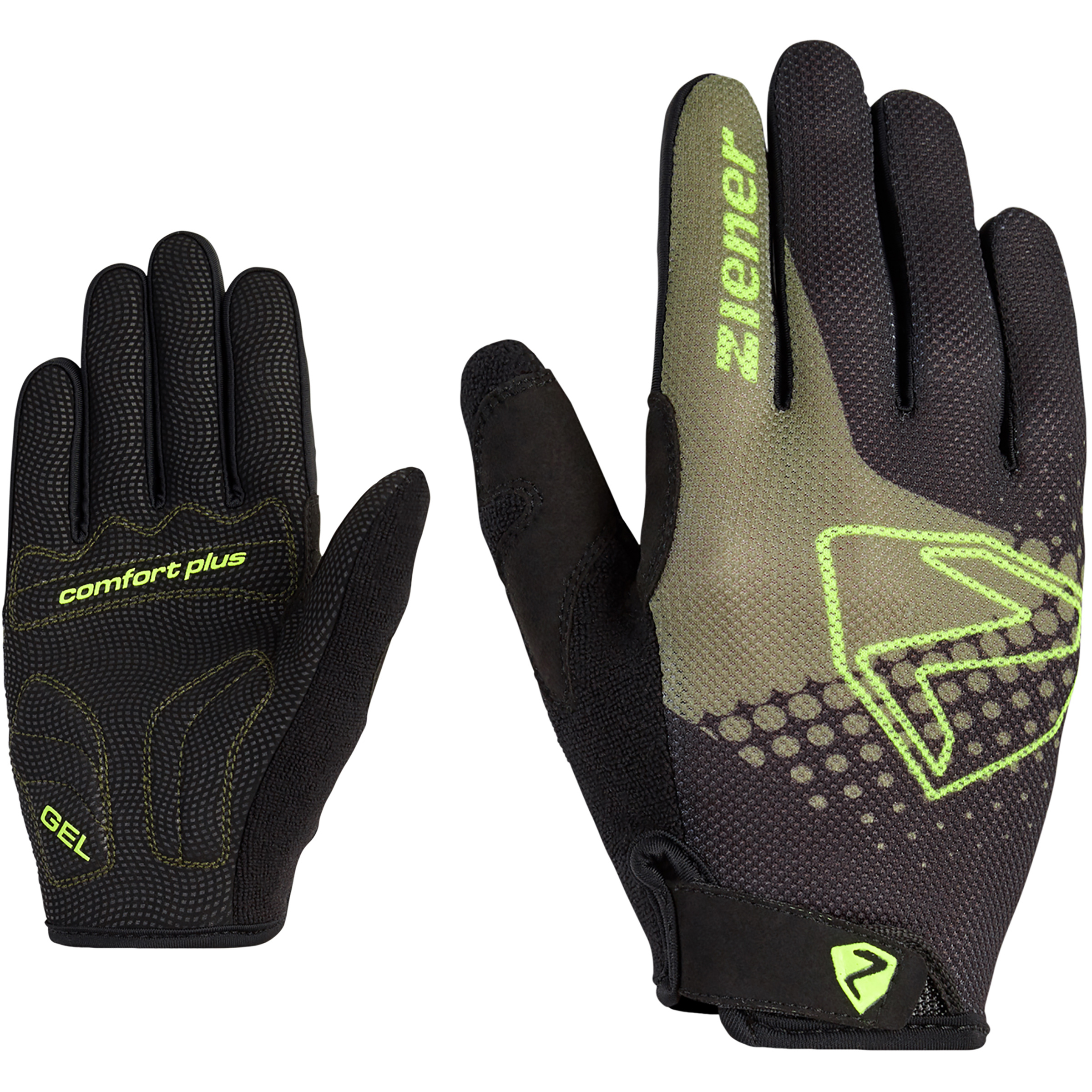 Ziener Colo Long Bike Kinder Fingerhandschuhe gruen Größe M Mountainbike Elastisch