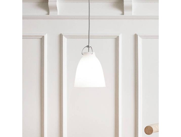 FRITZ HANSEN Designer Hängelampe Caravaggio P1, dimmbar, weiß / opal, für Wohn- / Esszimmer, Glas, Design, Pendelleuchte