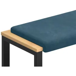 vidaXL Bankkissen Samt Blau Tiefe 35 cm