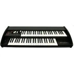 Crumar Sorrento Spinett-Orgel mit Brenn-Rotations-Hallpedal, Synthesizer, Braun