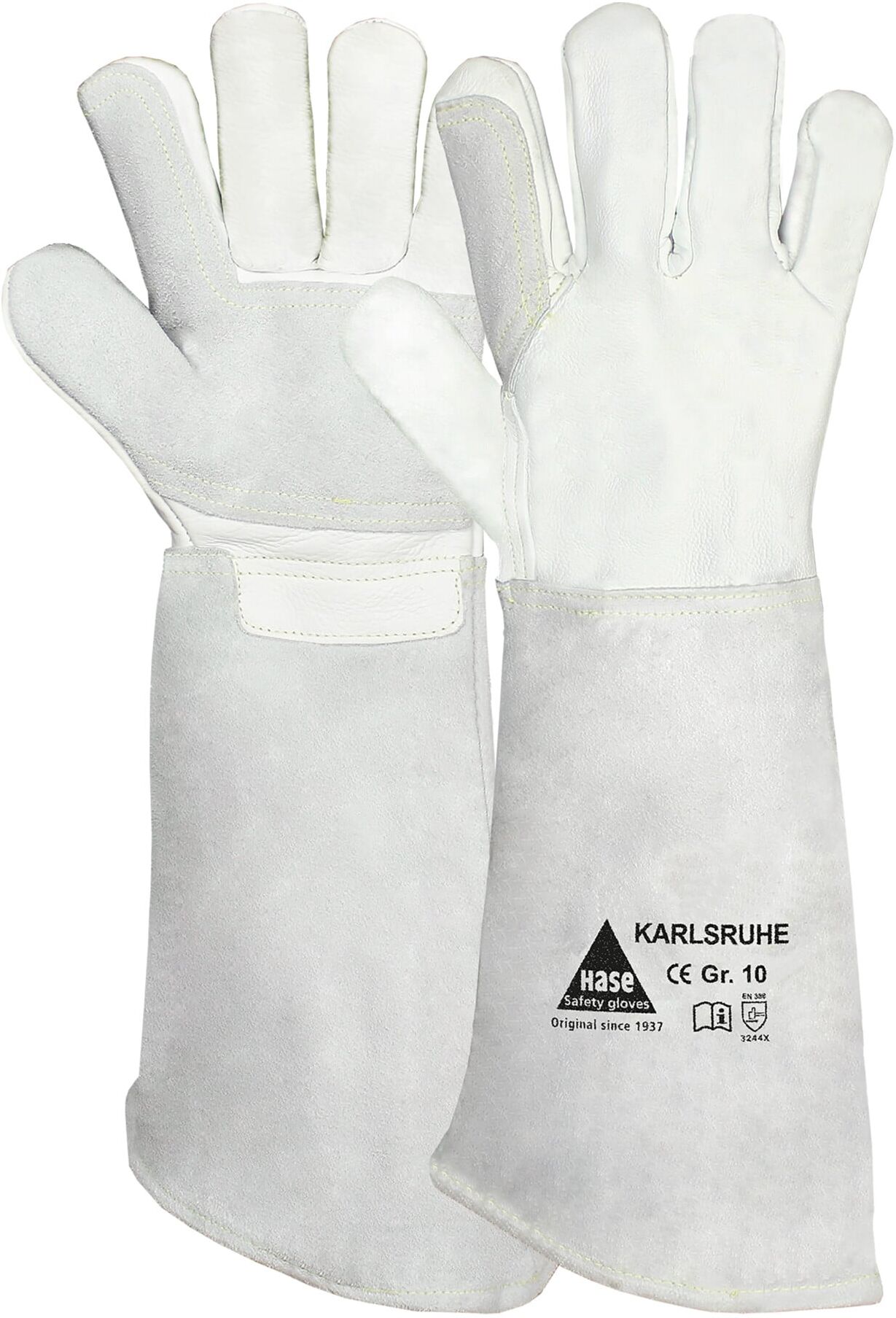 Hase Schnittschutzhandschuhe Karlsruhe Größe 10, Rindnarbenleder (309000-10)
