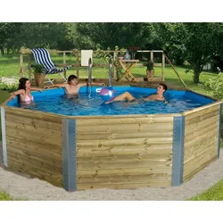 Ersatz Poolfolien/Schwimmbadinnenhüllen für Weka Pools Massivholzpool 594 A