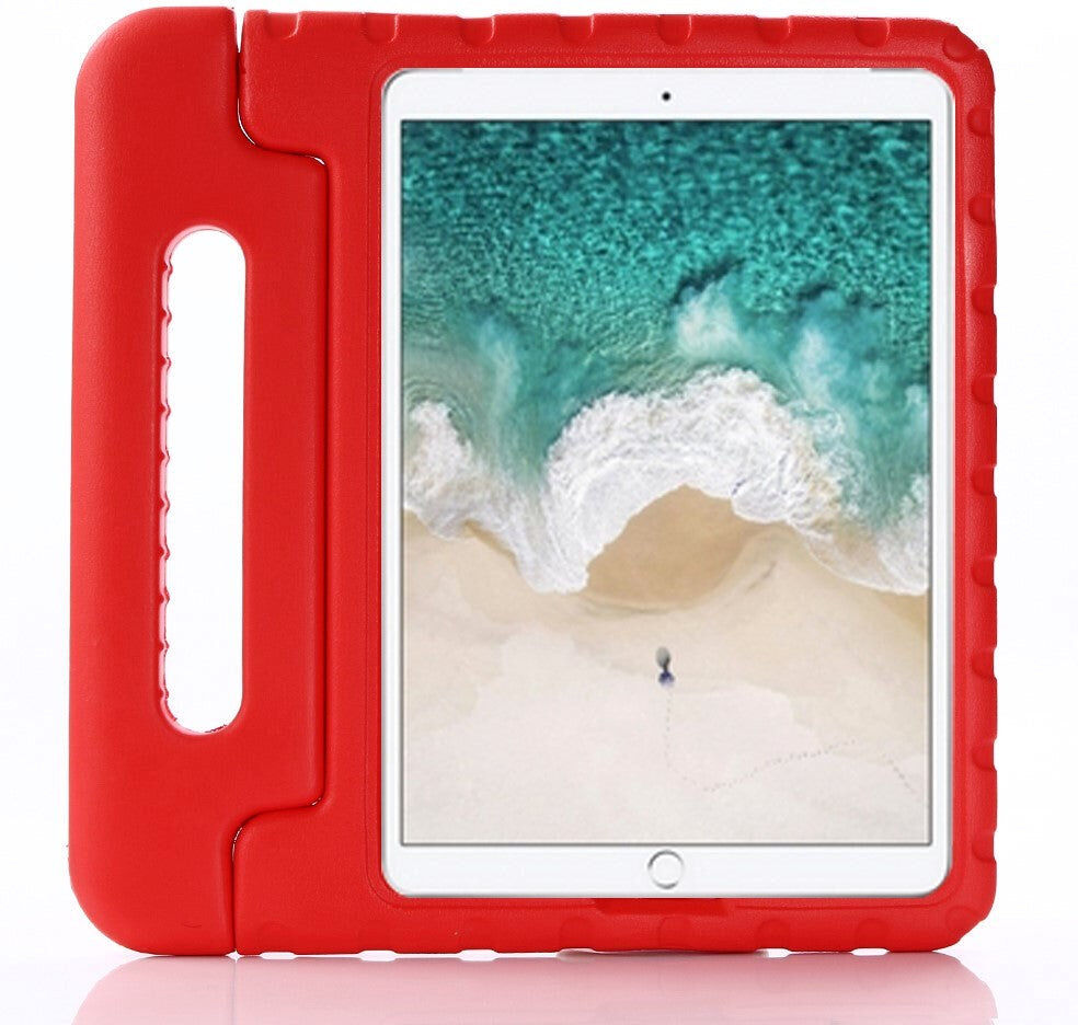 TABLETCOVERS.DK iPad 10.2" (2021 / 2020 / 2019) / iPad Pro 10.5 / iPad Air (2019) Børnecover - Kids Portable Stand Cover Rød