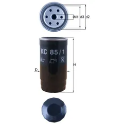Kraftstofffilter MAHLE KC 85/1 für Rover Land MG 75