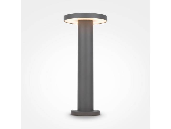 Maytoni Wegeleuchte, Graphitfarben, Metall, 40 cm, CE, gleichmäßige Lichtverteilung, Lampen & Leuchten, Außenbeleuchtung, Wegbeleuchtung, Wegeleuchten
