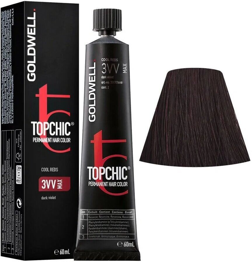 Goldwell Topchic The Reds Permanent Hair Color 60 ml 3Vv Max