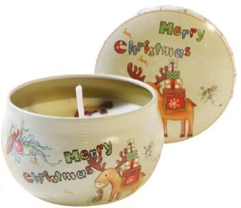 Multisell Products Hub Rose, Freesia, Vanilla Christmas Aromatherapy Candles, Smokeless Plant Wax Holiday Decor Perfect Gifts freesia 1pc