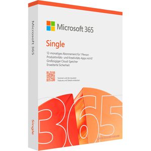 Microsoft Office-Software Office 365 Single, PKC, Abonnement, 1 User