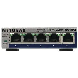 Netgear Gs105e-200pes (5 Ports), Netzwerk Switch, Grau
