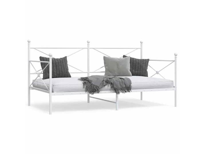 Lit de repos sans matelas blanc 107x203 cm acier 4104685