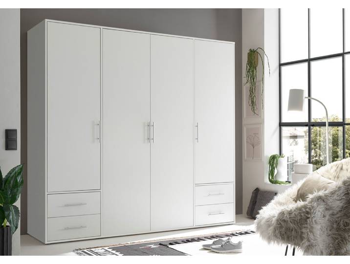 Schlafkontor Valencia Kleiderschrank Laminat 4 Türen 206x195x60