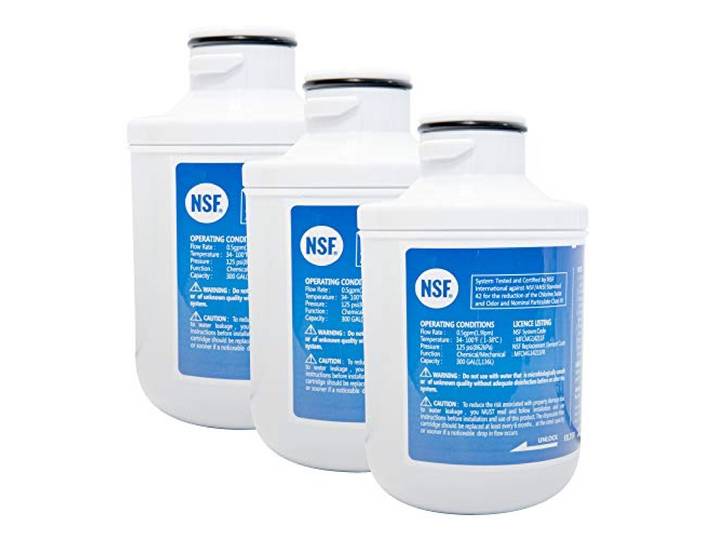 3x MFCMG14211F Wasserfilter für Hanseatic HSBS17690WEA1 und HSBS17690WEHA1 Für Hanseatic Side-by-Side Kühlschrank mit Filter Nr. 307203200002, 307203200005, 64089772, 64089789, 64089784, 640897