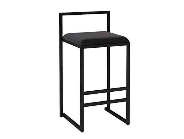 LP Bar stool Elegante Wohnkultur Barhocker Quadratische Samt Küche Barhocker Stühle mit Schwarzen Metallbeinen - Barstuhl Für Zuhause, Kücheninsel, Frühstück, Essbereich, Pub, Restaurant