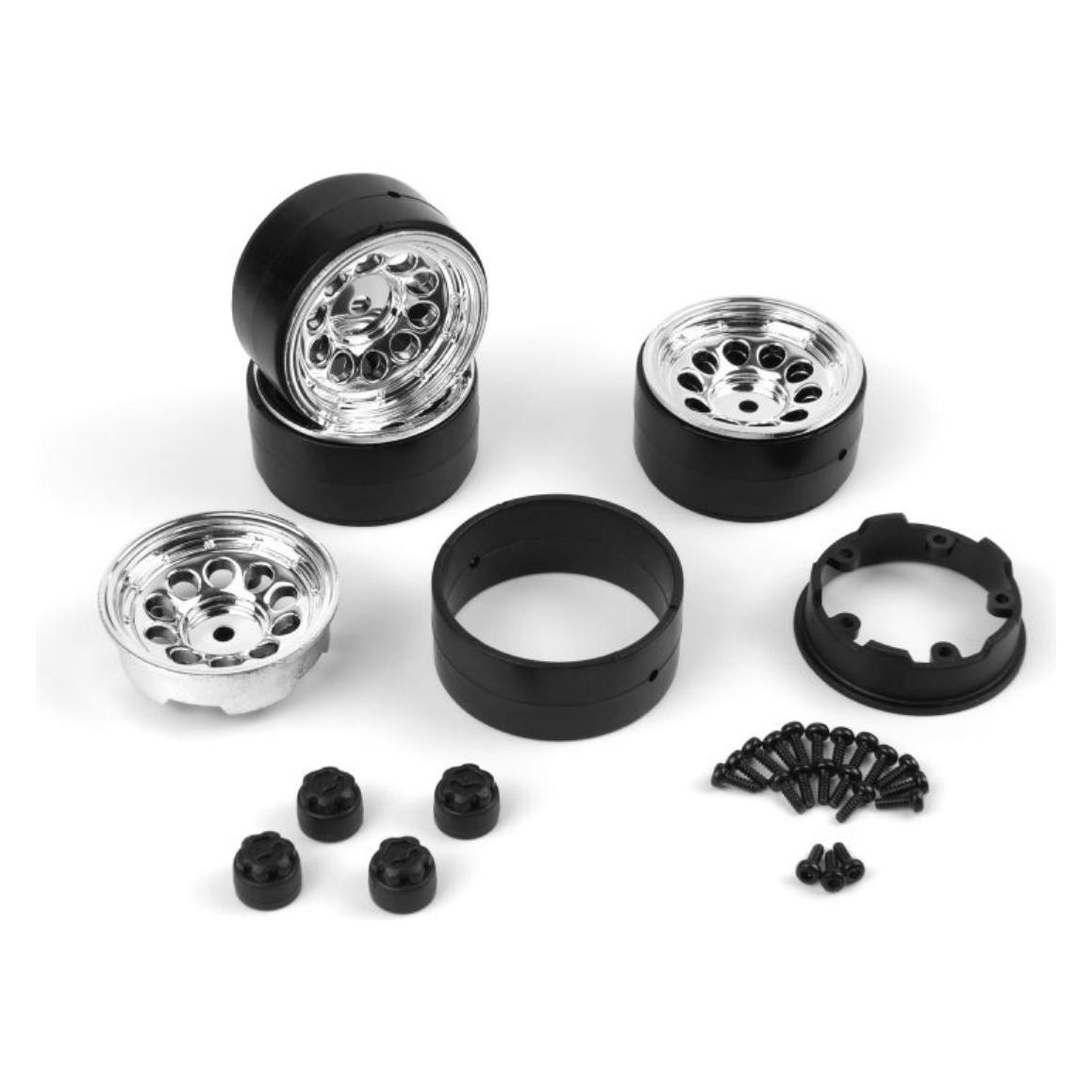 Wittmax CS-10 Beadlock Wheel 1.2in (Chrome/4pcs) (HP160842)
