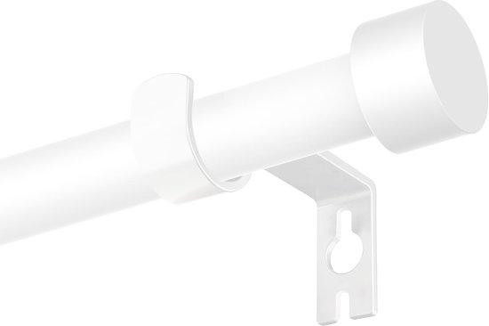 Ibenzoa Verstelbare gordijnstang, 16 mm, matwit, metaal, lengte: 63–223 cm