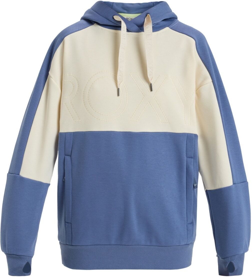 Hoodie ROXY "Liberty", Damen, Gr. L, blau (wild wind), Obermaterial:., Sweatshirts Hoodie wild wind L