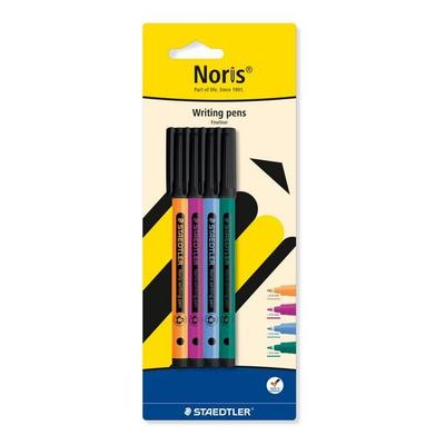 STAEDTLER Fineliner Noris writing pen, F, 0,6mm, 4er Set