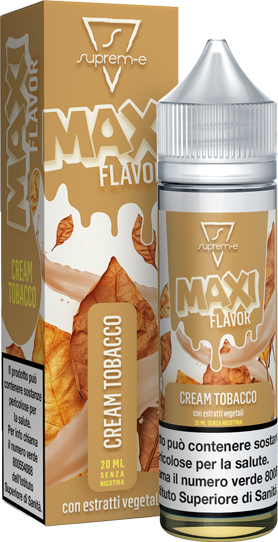 Suprem-e Cream Tobacco Maxi Flavor Liquido Shot Mix 20ml Tabacco Crema