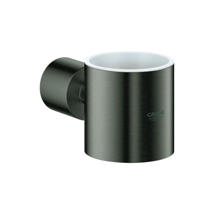 Grohe Atrio Halter für Seifenspender 40304AL3 hard graphite gebürstet, und Kristallglas