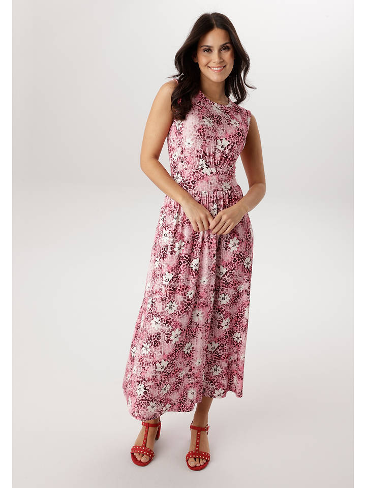 Aniston Kleid in Rosa/ Schwarz - 44