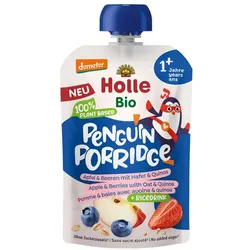 Pouchy - Penguin Porridge Apfel & Beeren mit Hafer & Quinoa 110g