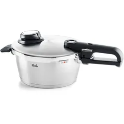 Fissler - Vitavit Premium - Schnellkochtopf 4,5 l, Durchmesser 22 cm mit Dampfgareinsatz und Ständer