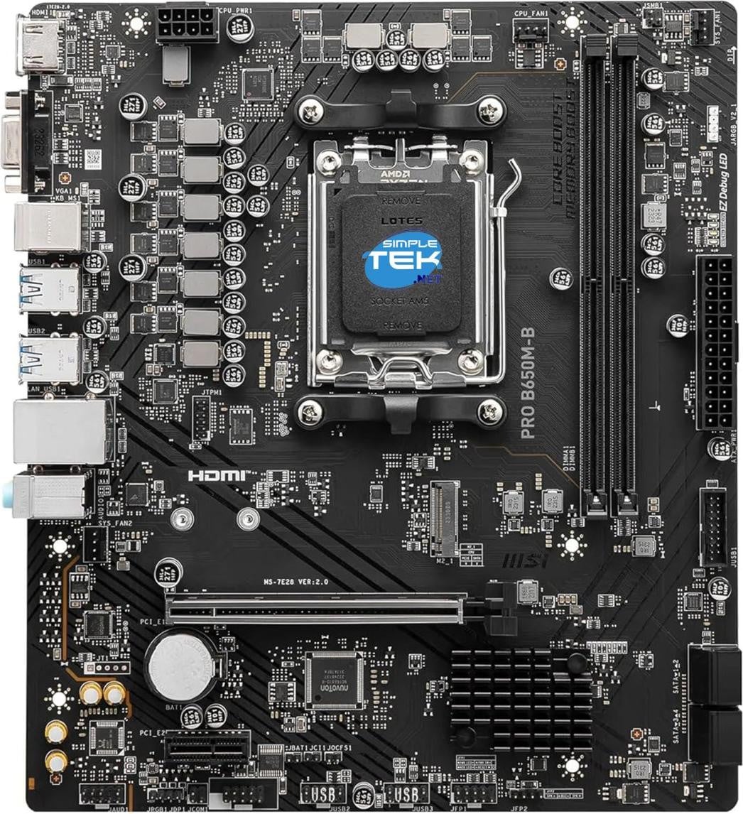 MSI Pro B650M-B 7E28-005R moederbord