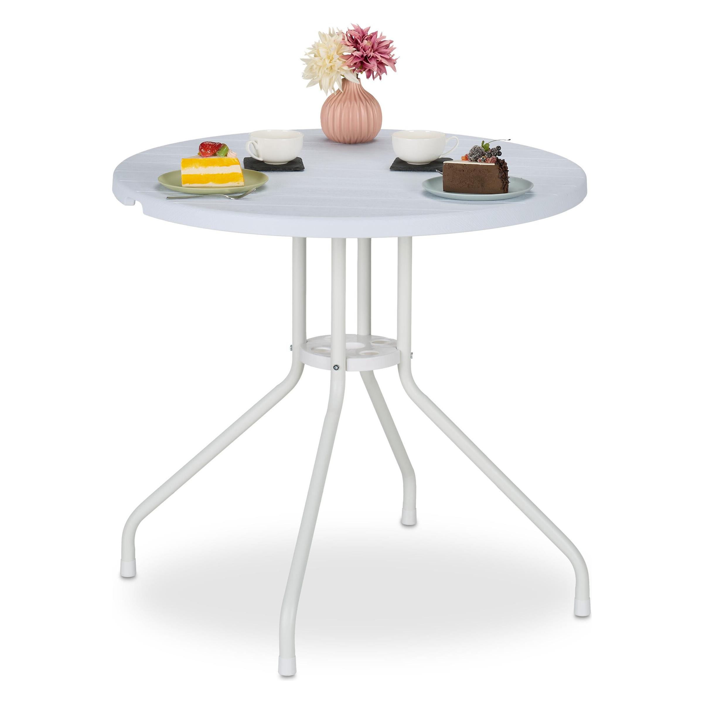 Relaxdays Gartentisch (80 x 74 cm) (4052025495718)