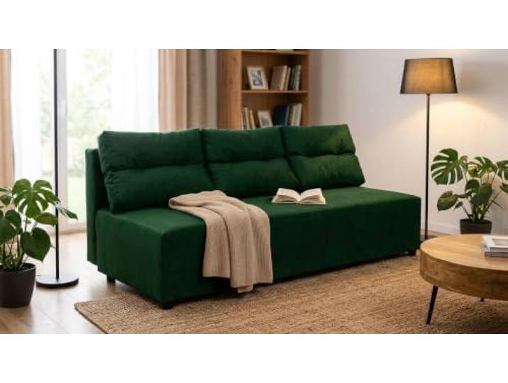 Family Meble Schlafsofa Kimo Monolit – zielony