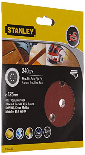 Stanley STA32182-XJ Schuurschijven K240 125mm 5 stuks