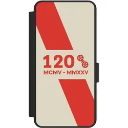 Nivocase Klapphülle für Samsung Galaxy S25 Edge Handyhülle aus Kunst Leder NIVOflip schwarz 1. FSV Mainz 05 (Samsung Galaxy S25 Edge), Smartphone Hülle, Schwarz
