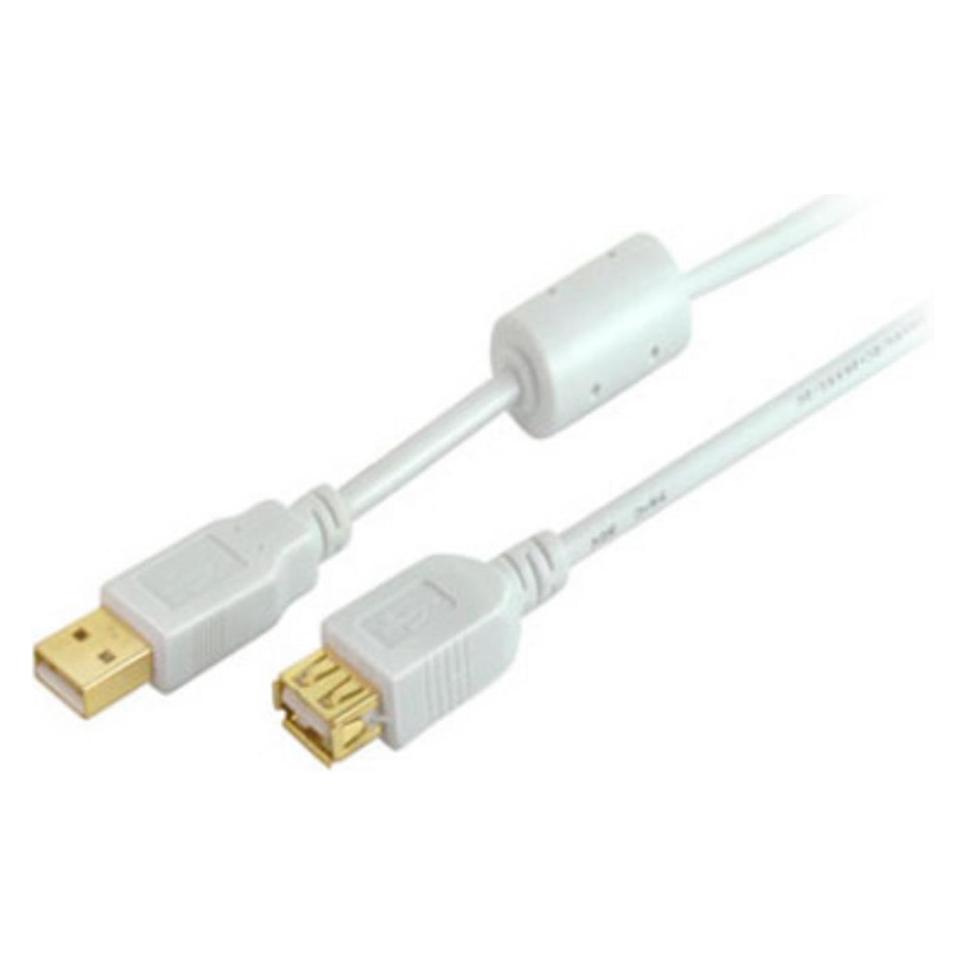 Shiverpeaks SHVP 77120-WF USB 2.0 Kabel, A Stecker auf A Buchse, 1 m (1 m, USB 2.0) (BS77120-WF)