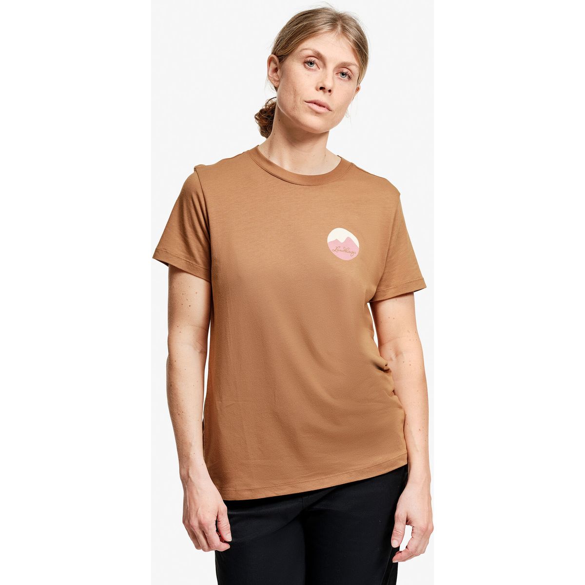 Lundhags Järpen Printed T-shirt W hazel (30100) XL 44326-26-30100-XL