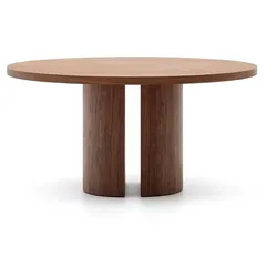 Kave Home Esstisch Nealy Ø 150 cm Holz Nussbaum