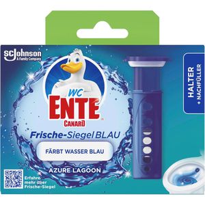 WC-Ente WC-Duftspüler Frische Siegel Azure Lagoon, Blauspüler, Klebesiegel mit Gel