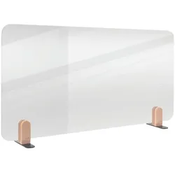 Legamaster Tischtrennwand transparent »ELEMENTS« 60x120 cm freistehend transparent, 120x60x0.5 cm