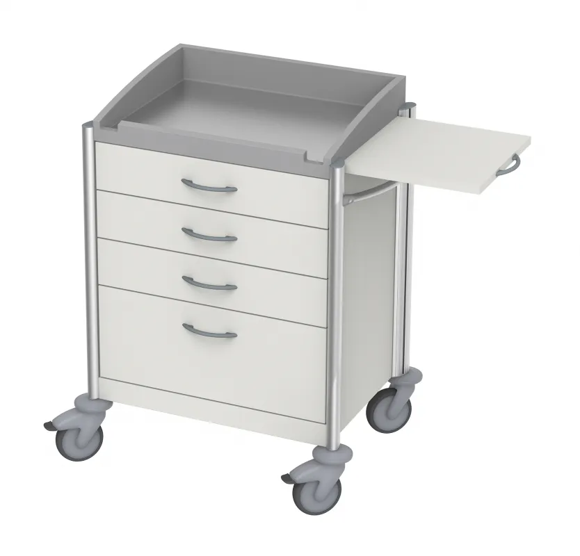 HAEBERLE GmbH + Co. KG Haeberle Keo ISO-Narkosewagen 3, fahrbar, 4 Schubladen 18631