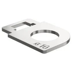 KAISER 4265003 Kipplasche 10mm, für Mikrorohre 10mm  - 25 Stück