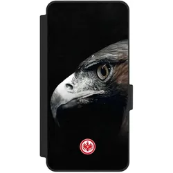 Nivocase Klapphülle für Samsung Galaxy S26 Handyhülle aus Kunst Leder NIVOflip schwarz Europameisterschaft (Samsung Galaxy S26), Smartphone Hülle, Schwarz