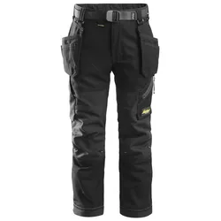 Snickers FlexiWork Junior Hose 110 schwarz-schwarz