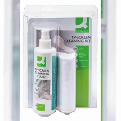 Q-Connect® KF15229 Reinigungsset - Spray 250 ml inkl. Tuch sort.