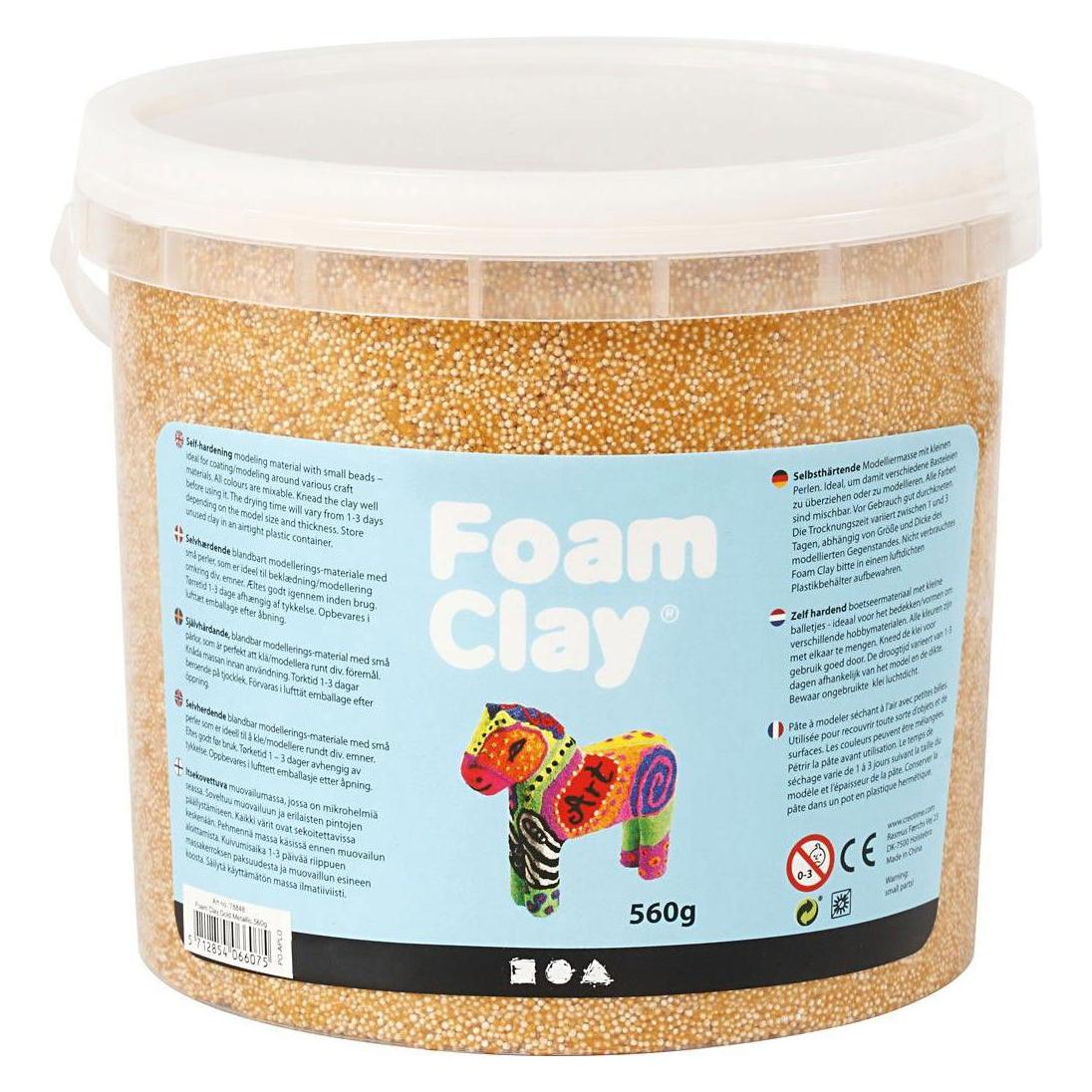 Foam Clay Metallic Goud, 560gr. (5712854066075)