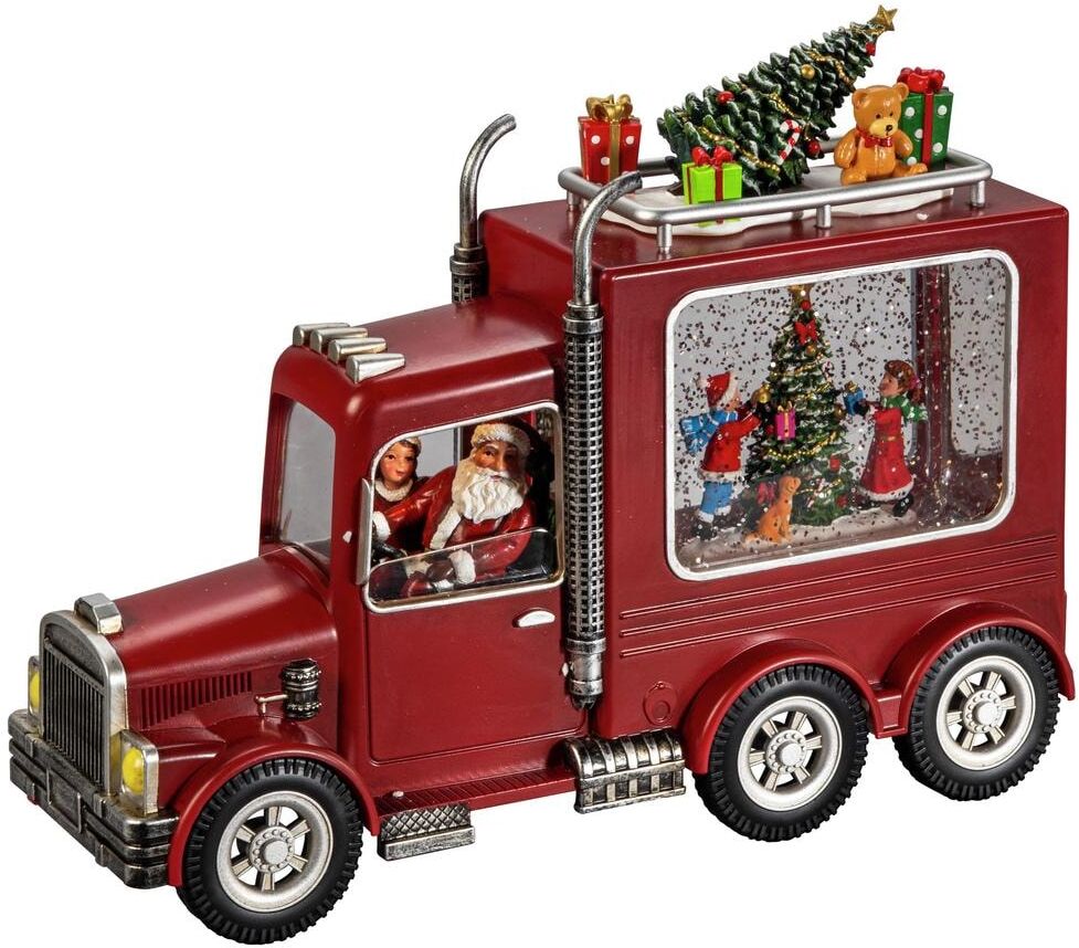 KONSTSMIDE LED Laterne "Santa Truck, Höhe: 21,5 cm", rot, 1, H: 21,5cm, 1 Stk., Leuchten, LED Laterne rot 1, H: 21,5cm, 1 Stk.