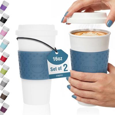 Copco Acadia Double Wall Travel Mug Set of 2 BPA Free Leak Resistant