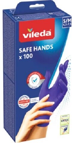 Vileda Guanti Safe Hand Taglia S/M 100Pz