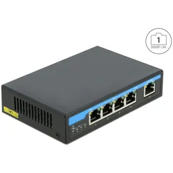 Delock Gigabit Ethernet Switch 4 Port PoE + 1 RJ45